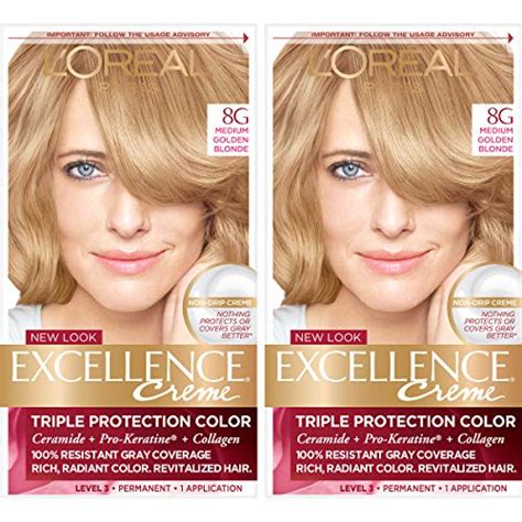 L Oreal Paris Excellence Creme Permanent Hair Color G Medium Golden