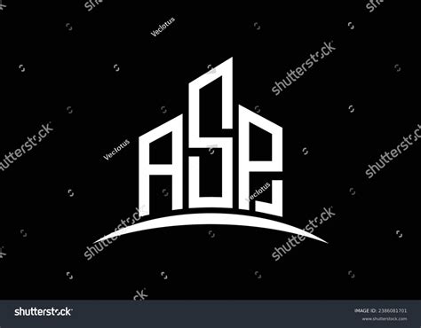 Letter Asp Building Vector Monogram Logo Stock Vector (Royalty Free ...