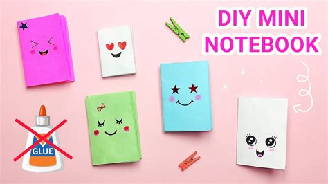 Origami Notebook In 3 Minute Diy Back To School Diy Mini Notebook One Sheet Of Paper Without