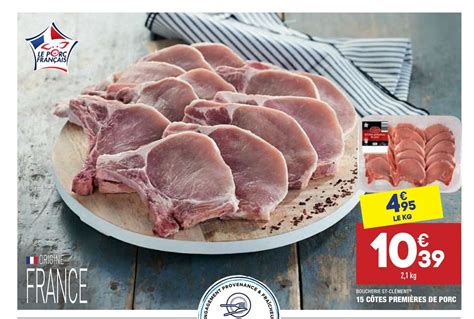 Promo C Tes Premi Res De Porc Boucherie St Cl Ment Chez Aldi