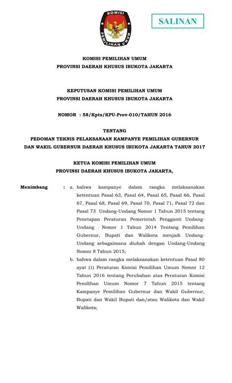 Pdf Komisi Pemilihan Umum Provinsi Daerah Khusus Tata