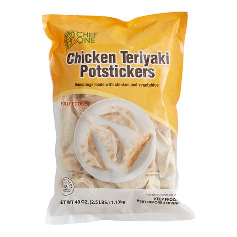 Chef One Chicken Teriyaki Potsticker 40 Oz 3 Case