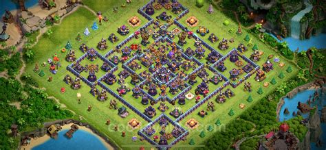 Best Anti 2 Stars Base Th15 With Link Hybrid Town Hall Level 15 Base