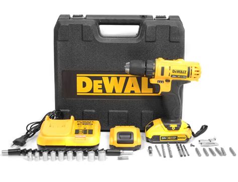 Купить Шуруповерт девольт Dewalt DCD771 аккумуляторный 24V с набором ...