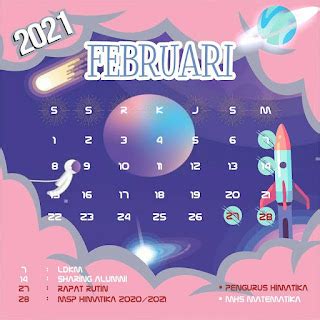 Kalender Himatika Unisba Himpunan Mahasiswa Matematika Universitas