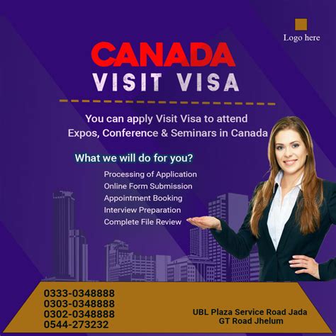 Canada Visit Visa Cool Post Design Masterbundles