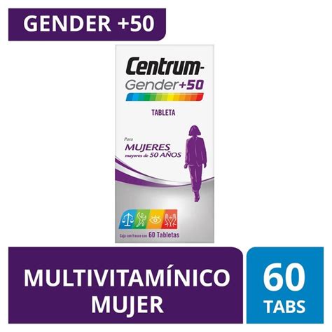 Multivitamínico Centrum Gender Mujer 50 Con 60 Tabletas Walmart