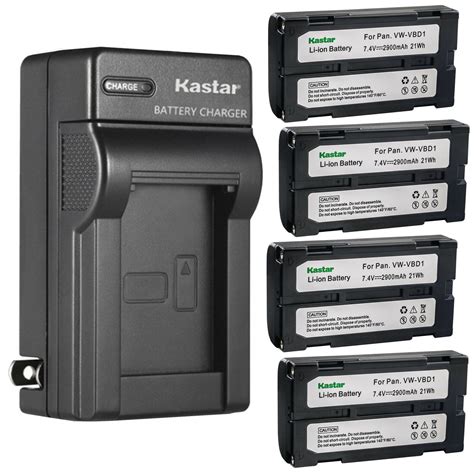 Kastar Pack Battery And Ac Wall Charger Replacement For Hitachii Vm E