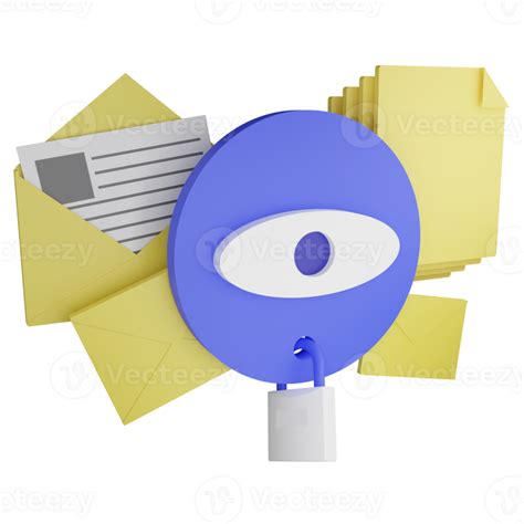 Data Privacy Clipart Flat Design Icon Isolated On Transparent