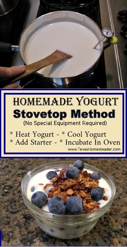 Easy Homemade Yogurt Recipe Stovetop Method Texas Homesteader