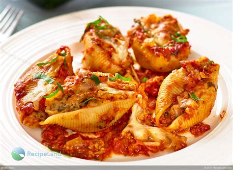 Beef Stuffed Shells Recipe RecipeLand