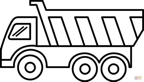 Dump Truck coloring page | Free Printable Coloring Pages