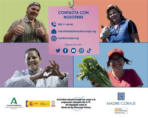 Madre Coraje relanza su campaña de voluntariado Contágiate de energía