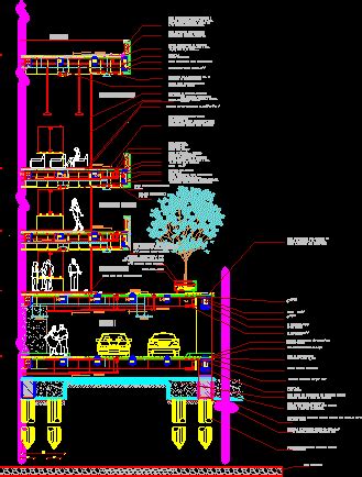 Corte Por Fachada En Dwg Librer A Cad