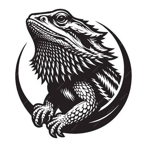 Bearded Dragon Svg Premium Ai Generated Vector