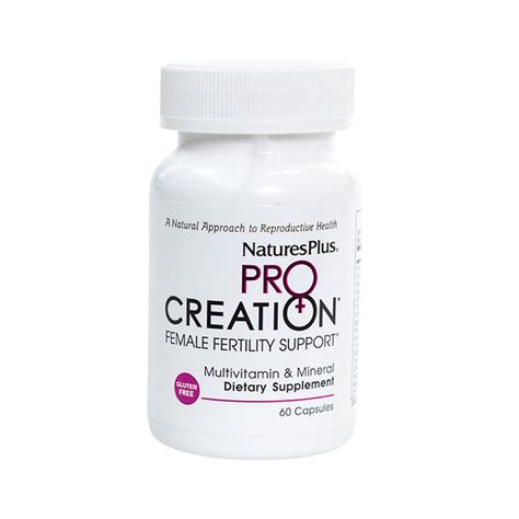 Naturesplus Pro Creation Female Fertility Support Multi Vitamin And Mineral Dietary Supplement 60