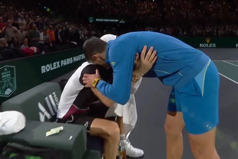 Tennis Djokovic Consoles And Paris Cheers Dimitrov Who Was Left In