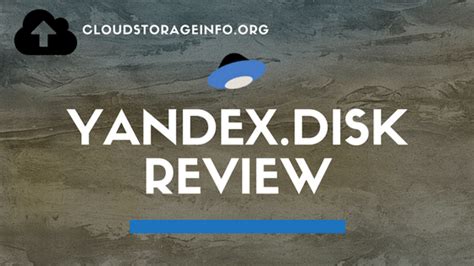Yandex.Disk Cloud Storage - Pricing & Plans - Review October 2019