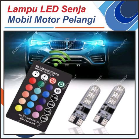 Jual LAMPU KOTA SENJA RGB REMOTE PELANGI WARNA WARNI T10 LED 16 WARNA