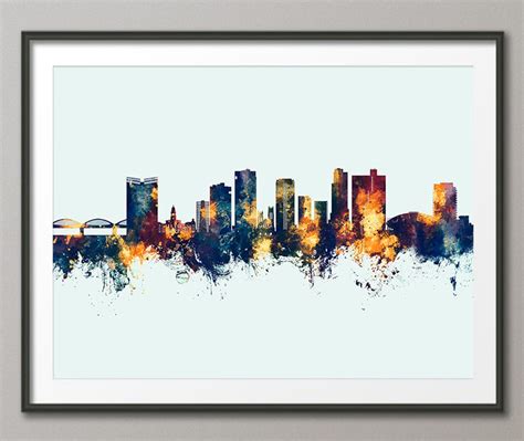 Fort Worth Skyline, Fort Worth Texas Cityscape Art Print 32008 - Etsy