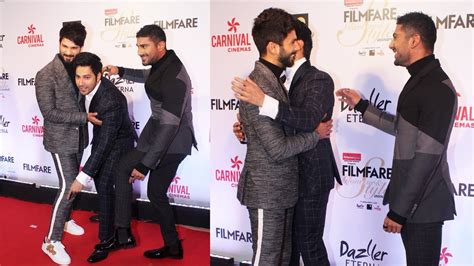 Varun Dhawan And Shahid Kapoor Fun Moment At Filmfare Glamour And Style Awards 2017 Youtube