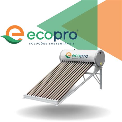 Aquecedor Solar Acoplado Platinum Litros Tubos Inox Ecopro