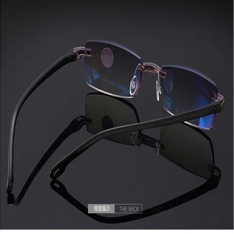 Buy Fashion Women Diamond Trimming Anti Blue Light Frameless