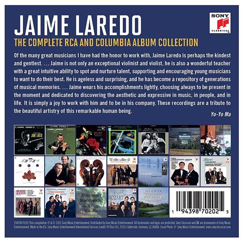 Complete RCA And Columbia Album Collection Jaime Laredo La Boîte à