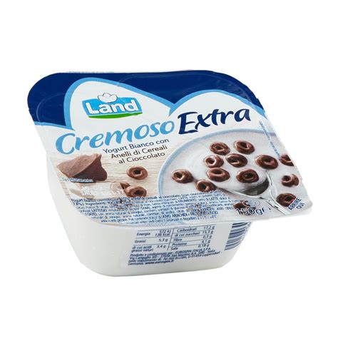 Yogurt Bianco Con Anelli Di Cereali Al Cioccolato Land G In