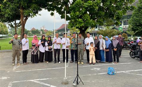 Kua Umbulharjo Ukur Arah Kiblat Di Komplek Balaikota Kantor