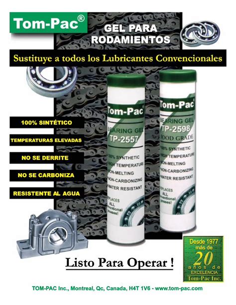 PDF Gel Para Rodamientos Tom Pac PDF FileEn Temperaturas Elevadas Y