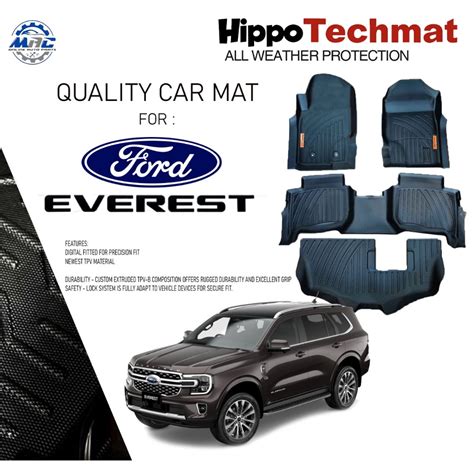 Hippo Techmat For Ford Everest Deep Dish Matting Version