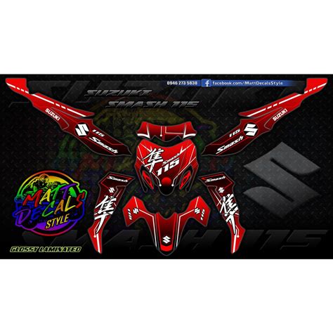 Suzuki Smash 115 Decals Racing Concept Hayabusa Shopee Philippines