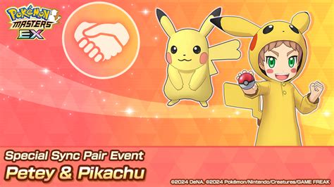 Pokémon Masters Ex Special Sync Pair Event Petey And Pikachu