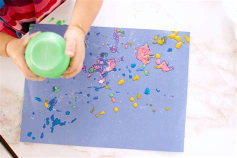 Squeeze Bottle Painting with Homemade Paint 2021 | Entertain Your Toddler