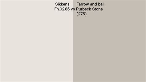 Sikkens Fn 02 85 Vs Farrow And Ball Purbeck Stone 275 Side By Side