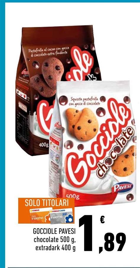 Gocciole Pavesi Chocolate G Extradark G Offerta Di Conad City