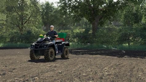 Quad Avec Delimbre Spreader V10 Fs19 Mod Fs25 Mods Fs22 Mods