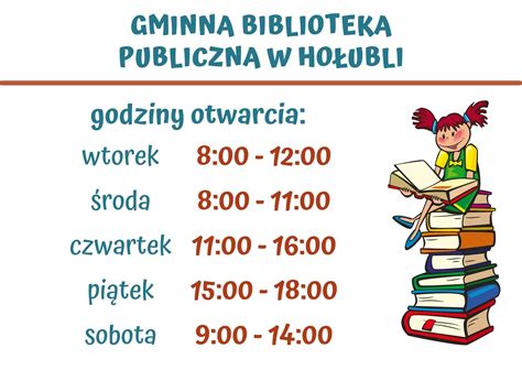 Zmiana godzin otwarcia Gminnej Biblioteki Publicznej w Hołubli Urząd