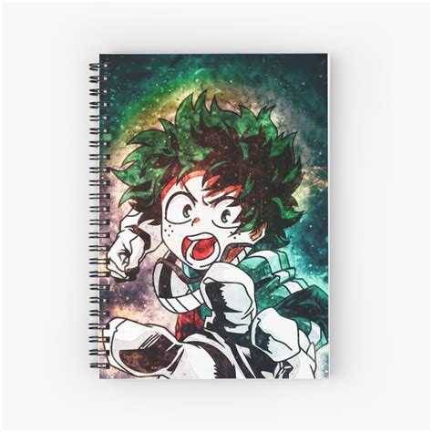 Izuku Midoriya Deku My Hero Academia Spiral Notebook By Spacefoxart