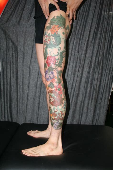 snow lion leg sleeve in progress Girls With Sleeve Tattoos, Tattoo Sleeve Men, Tattoos For Guys ...