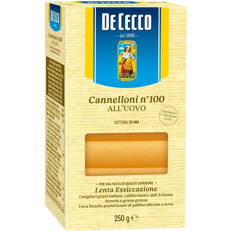 De Cecco Cannelloni All Uovo 250g Holland Supermarkt