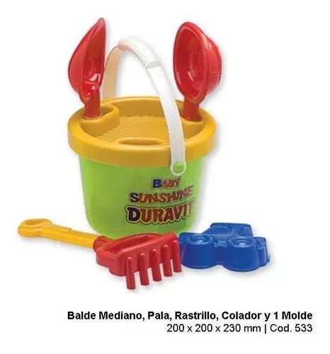 Set Playa Duravit Balde Pala Rastrillo Colador Y 1 Molde MercadoLibre