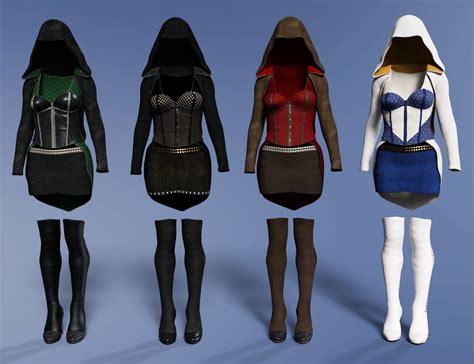 Dforce Shadow Hive Outfit Textures Daz D