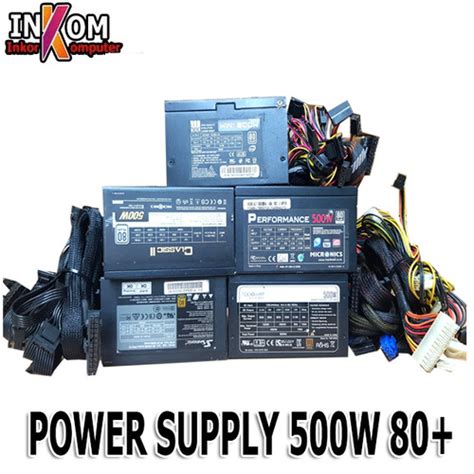 Jual PSU Power Supply PC Gaming PSU 600W 2x6 Pin Power VGA 500 80