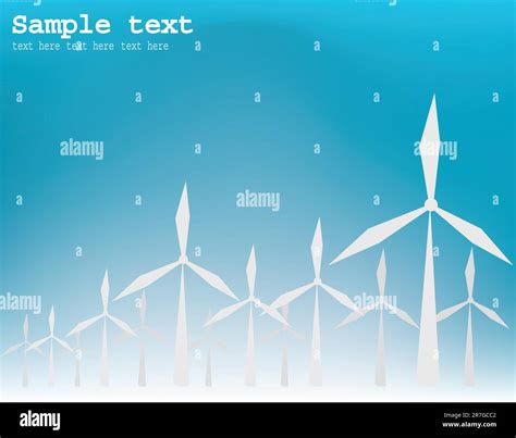 Vector Wind Turbines Stock Vector Image And Art Alamy