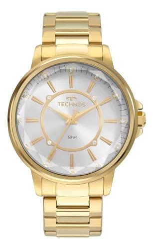 Reloj Technos Trend Gold 2039ck4k Para Mujer Color De Fondo Blanco