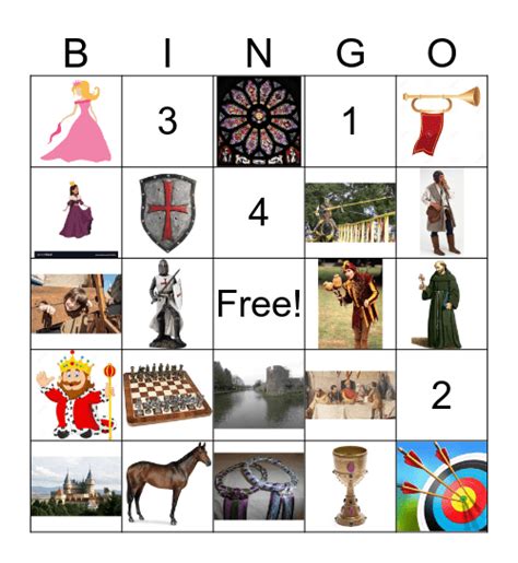 RENAISSANCE Bingo Card