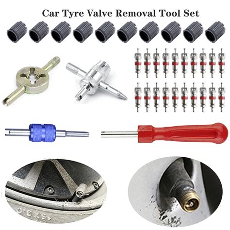 Pcs Set Car Tyre Valve Removal Tool Kit Tyre Valve Repair Kit Tyre