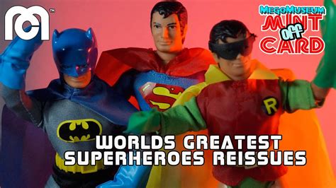 Mego World S Greatest Superheroes Reissues Mint Off Card YouTube